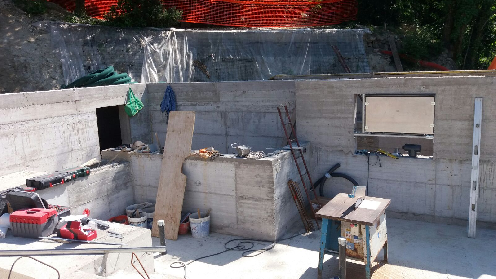 Realizzazione di nuova piscina privata in opera a Bologna colli