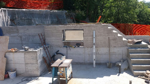 Realizzazione di nuova piscina privata in opera a Bologna colli