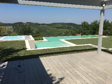 Realizzazione di nuova piscina privata in opera a Bologna colli