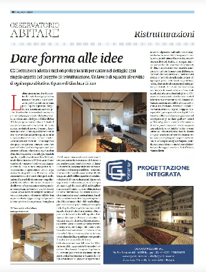 articolo nella rivista di edilizia ed architettura Osservatorio ABITARE